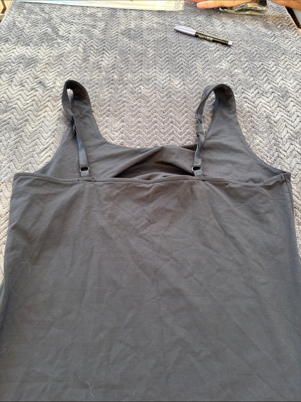 Merona Black Scoop Neck Tank Top - Picture 6 of 10